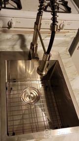 img 8 attached to OWOFAN Kitchen Faucet: Industrial 1 Handle Pull Down Sprayer For Farmhouse, Camper, Laundry & RV Sinks - Brushed Nickel Finish