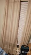 img 1 attached to MIUCO 2 Panels Grommet Textured Solid Sheer Curtains - 95 Inch Length For Windows (54 Inch Width X 95 Inch Height) In Beautiful Yellow review by Ralph Foster