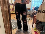 img 1 attached to High Waisted Baggy Distressed Women'S Boyfriend Jeans With Wide Legs - Genleck'S Y2K Mom Jeans For A Loose And Ripped Look review by Jasmine Rogers