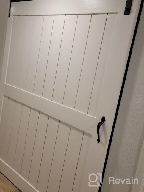 img 1 attached to WINSOON Double Door Sliding Barn Door Hardware Kit With 10Ft Track For Interior And Exterior Doors, Kitchen Cabinets, And Hallways. review by Jason Marquez