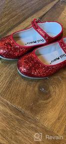 img 5 attached to Изготовитель кукол Chunky Glitter👞 Flat FBA183009C детские туфли балетки размер 13 девочек.