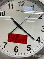 img 1 attached to 12 Inch Metal Frame Digital Wall Clock With LED Display And Temperature Sensor review by Dave Knain