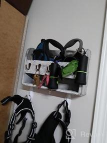 img 6 attached to Wall Mount Mail & Key Holder Organizer With Storage Shelf And Hooks By LIANTRAL