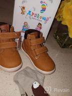 img 1 attached to Stylish and Durable Apakowa Toddler Autumn Boots - Perfect Colorful Boots for Boys' Shoes review by Jason Sullivan