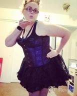img 1 attached to Frawirshau Women'S Steampunk Corset Dress & Skirt Costume Set For Halloween Burlesque & Lingerie Lovers review by Duke Ballard