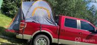 img 1 attached to Orange JoyTutus 2 Person Waterproof PU2000Mm Double Layer Pickup Truck Bed Tent, Portable 5.5'-6' Camping Preferred review by Joe Lantz