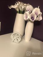 img 1 attached to 20Pcs Lifelike Artificial Calla Lily Flowers Purple For DIY Bridal Bouquet Centerpieces - Veryhome Home Decor (Purple White) review by Shawn Schmidt