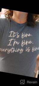 img 5 attached to Women'S Inspiring Plus Size T-Shirt - Short Sleeve Letter Tee Top, Everything Is Fine