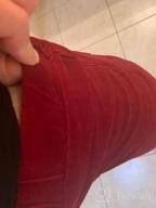 img 1 attached to ROSKIKI Women'S High Waist Stretch Corduroy Flare Pants With Elastic Waistband review by Eric Mueller
