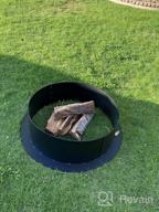 img 1 attached to ARLIME Fire Pit Ring 36 Inch Outer, 30 Inch Inner Diameter, Heavy Duty Thick Solid Steel Fire Pit Liner, DIY Fire Ring Insert Above Or In-Ground, Fire Rings For Outdoors, Backyard review by Patrice Dorsey