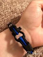 img 1 attached to Thin Blue Line Law Enforcement Bracelet - Perfect Gift for Police Officer review by Robert Ducki