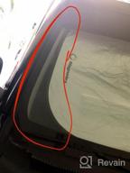 img 1 attached to 🌞 Ultimate Windshield Sun Shade: Reflective Fabric Blocks Sun, Keeps Vehicle Cool, & Folds Easily review by Evan Calvert
