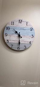img 8 attached to 10 Inch Jomparis Silent Non-Ticking Wooden Wall Clock - Vintage Rustic Country Tuscan Style Home Decor