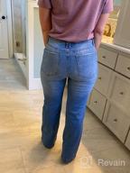 img 1 attached to Women'S High Waisted Flare Jeans: GRAPENT Stretch Denim Wide Leg Baggy Pants review by Paul Zimmer