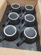 картинка 1 прикреплена к отзыву Large 16 Ounce Matte Black Porcelain Coffee Mug With Yellow Accent For Coffee, Tea, Juice, And Cocoa - Ideal For Restaurants And Cafes - DeeCoo от Rashid Vaquera