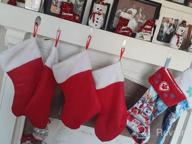 img 1 attached to Set Of 4 Buffalo Plaid Christmas Stockings For Festive Xmas Décor By Shareconn review by Jason Bolden