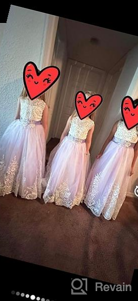 img 1 attached to Discover Stunning WDE Princess 👸 Girls Pageant Dresses for Your Little Girls review by Todd Nordine