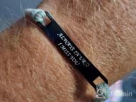 img 1 attached to 💑 Jovivi Personalized Stainless Steel Braided Rope Nameplate ID Bracelets His and Hers Matching Couples Bracelets - Perfect Valentine's Gift for Lovers review by Jeff Wyble