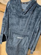картинка 1 прикреплена к отзыву Oversize Hooded Fleece Towel Changing Robe With Pocket - Hiturbo Surf Poncho For Aquatics & Home Use. от Michael Pickering