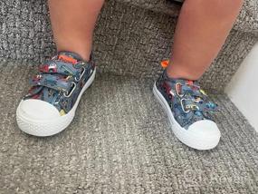 img 6 attached to Playful Patterns: LONECONE Unisex Sneakers For Toddlers And Kids In 7 Eye-Catching Designs