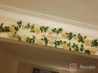 img 1 attached to Enhance Any Space With SHACOS Set Of 4 White Artificial Rose Garlands - Perfect For Weddings, Parties, And Home Decor! review by Robert Robertson