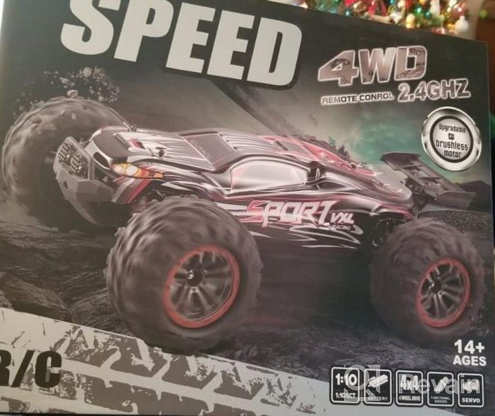 img 1 attached to MESIXI 1/10 RC Car Scale High Speed Around 50Kmh 2.4Ghz 4WD All Terrains Fast And Furious Hobby 4X4 Offroad Remote Control Truck For Adult And Boy Kid With Two Rechargeable Batteries review by Liberty Nayak