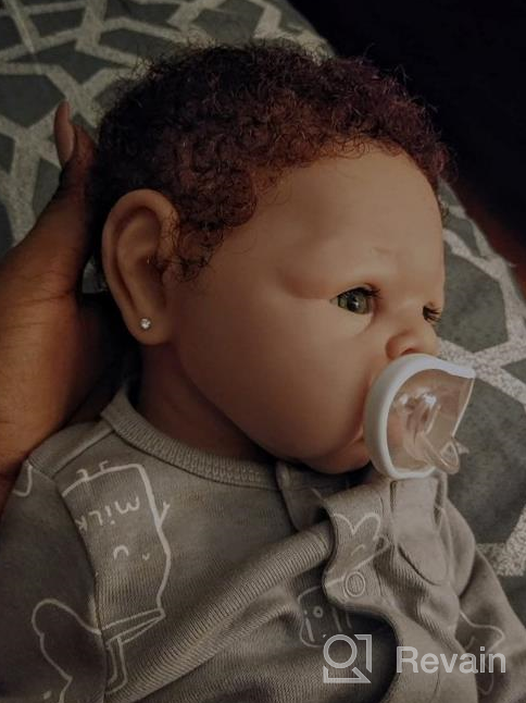 img 1 attached to Realistic Reborn Baby Doll - 19 Inch Full Silicone Girl Doll, Not Vinyl Material, Lifelike And Real Baby Doll By Vollence review by Brandon Burnham