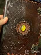 img 1 attached to Leather Dragon Bound Journal 6X8 Notebook For Men DnD Book With Blank Pages Travel Writing (Brown) review by Jim Agosta