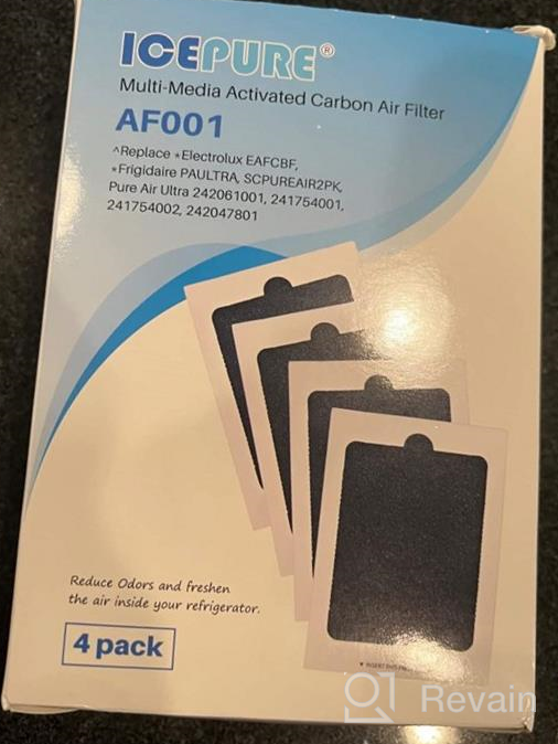 img 1 attached to ICEPURE Refrigerator Air Filter, Replacement For EAFCBF, PAULTRA, SCPUREAIR2PK, Pure Air Ultra 242047801, 242061001, 241754001, 241754002, PS1993820, 7241754001, 4Pack review by David Nelson
