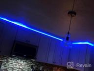 img 1 attached to HBN Smart LED Strip Lights, 16.4Ft WiFi RGB LED Light Strips Work With Alexa And Google Assistant, 5050 Color Changing LED With Remote App Control And Music Sync For Bedroom, Living Room, Kitchen review by Pat Haberman