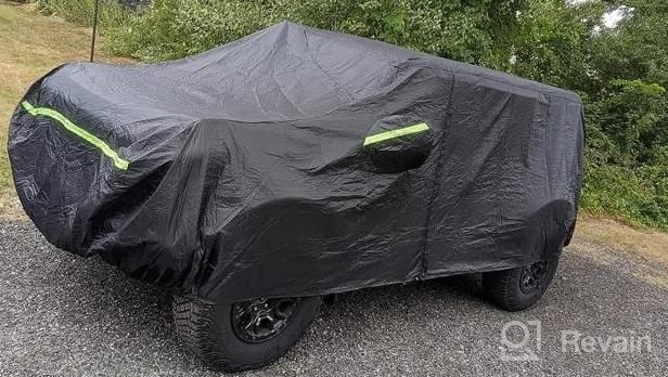 img 1 attached to Waterproof Bronco 2-Door SUV Car Cover | All-Weather 210T, Windproof, And 6-Layer Protection | Fits 2021-2022 Bronco SUV | QUNSUNUS review by Terry Wright