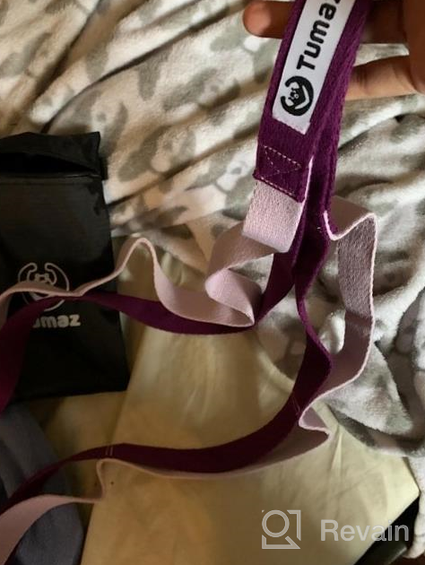 img 1 attached to Tumaz 10-Loop Non-Elastic Stretching Strap - Ideal For Home Physical Therapy, Yoga, Pilates, And Flexibility Training - Extra Thick, Soft, And Durable Workout Stretch Strap review by Darren Anderson