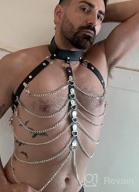 img 1 attached to Stylish & Versatile: YiZYiF Adjustable Leather Harness Clubwear for Bold Fashion Statements review by Damon Mertz