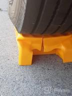 img 1 attached to Drive-On Leveler Ramps For Auto, RV, And Trailer – Zone Tech Multi-Leveling Set Of 4 Yellow Blocks For Uneven Ground Stabilization And Easier Parking review by Paul Randall