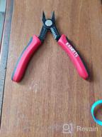 img 1 attached to KAIWEETS Wire Cutters 5-Inch Flush Pliers With Supplementary Stripping, Cutting Pliers, Handy And Slim Diagonal Cutters, Sharp Snip review by Joseph Hamilton