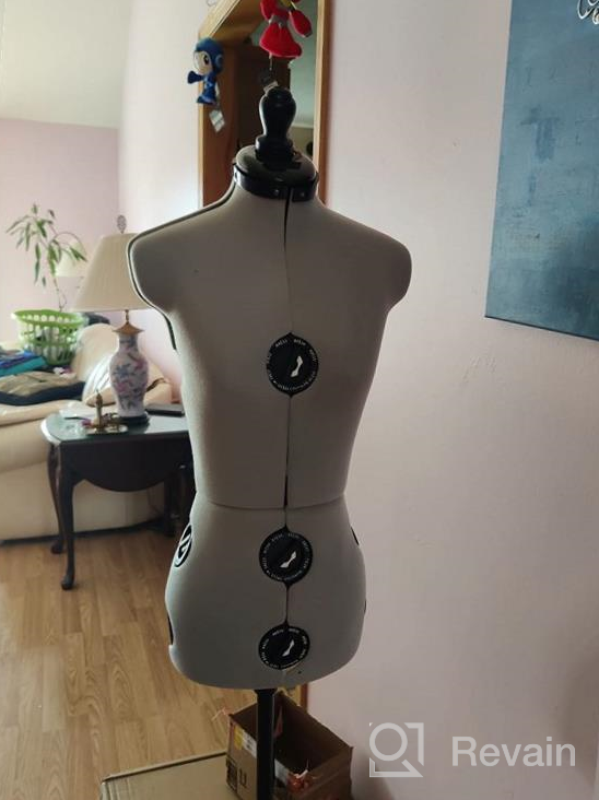 img 1 attached to Adjustable Tri-Pod Dress Form Stand - Dritz Twin-Fit Large In Silver Gray review by Alisha Bradley