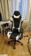 img 1 attached to Computer chair Everprof Lotus S6 gaming, upholstery: imitation leather, color: black/white review by Ada Rola ᠌