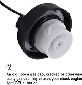 img 2 attached to FOXSEON Gas Cap - Compatible with Chrysler Dodge Models - Aspen Pacifica Town & Country Voyager Caravan Durango Grand Caravan Nitro Commander Grand Cherokee Liberty - #52124512AA, 52030433AB