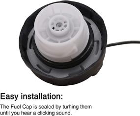 img 3 attached to FOXSEON Gas Cap - Compatible with Chrysler Dodge Models - Aspen Pacifica Town & Country Voyager Caravan Durango Grand Caravan Nitro Commander Grand Cherokee Liberty - #52124512AA, 52030433AB