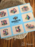img 1 attached to Discover Endless Possibilities With BAKAM Magnetic Building Blocks - Perfect STEM Toy For Kids Ages 4-8 review by Heather May