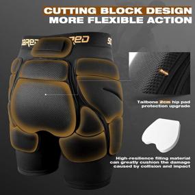 img 3 attached to 3D Protection Hip And Butt Padded Shorts For Skiing, Ice Skating, Snowboarding, And Skateboarding - Ideal For Men And Women