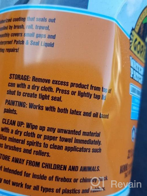 img 1 attached to 32Oz Gorilla White Waterproof Patch & Seal Liquid For Effective Sealing (Single Pack) review by Brandon Teitel