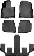 🚗 2020-2021 mazda cx-9 smartliner 3 row floor mat liner set for 2nd row bucket seats (no center console) logo