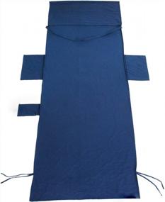 img 2 attached to VOCOOL Lounge Chair Cover Microfiber Beach Towel Swimming Pool Lounge Chair Cover With Pockets For Holidays Sunbathing Quick Drying Terry Towels Four Color Choices (Dark Blue)