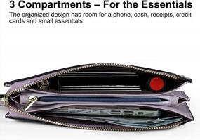 img 2 attached to Premium Leather Wristlet Wallet For Women - Multi-Card Phone Organizer And Clutch Purse