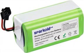 img 4 attached to Upgrade Your Robot Vacuum With SPARKOLE 14.4V 2600MAh Replacement Battery For Ecovacs Deebot N79S, Eufy Robovac 11 And More!