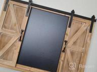 img 1 attached to Multi-Functional Rustic Wooden Chalkboard And Photo Frame With Barn Door - Perfect Wall Décor For Kitchen, Living Room And Entryway review by Seth Gibbons