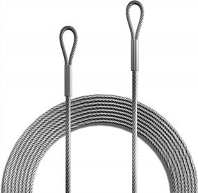 img 2 attached to Amgo 48Ft PVC Coated Stainless Steel Wire Rope Hardware Kits For Commercial Grade Sun Shade Sails - Heavy Duty And Durable