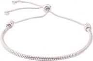 adjustable slider bracelet extender chains - set of 2 snake chain friendship bracelets for jewelry making by danlingjewelry logo