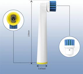 img 2 attached to Electric Toothbrush Replacements Compatible Bristles，4